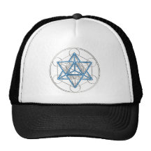 Metatrons Würfel -  Merkaba - Stern Tetraeder Baseballmütze