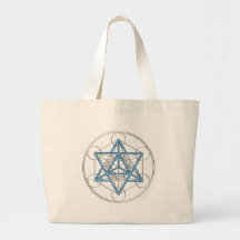 Metatrons Würfel -  Merkaba - Stern Tetraeder Tasche