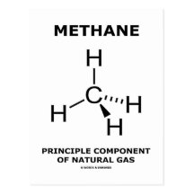 Methan-Prinzip-Komponente des Erdgases Postkarten