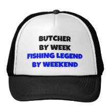 Metzger durch Wochen-Fischen-Legende bis zum Woche Baseballkappen