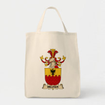 Meurer Family Crest Canvas Bags