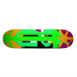 Mexikanische Achtzigerjahre - Kaktus und Sun Skateboard Brett