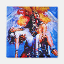 Mexikanische aztekische Legende Iztaccihuatl Popoc Kühlschrankmagnet