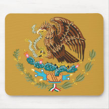 MEXIKANISCHE FLAGGE - MEXIKO-ART - WAPPEN MAUSPADS