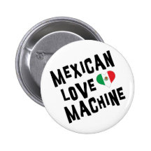 Mexikanische Liebe-Maschine Anstecknadelbutton