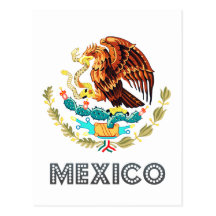 Mexikanisches Emblem Postkarte