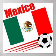 Mexikanisches Fußball-Team Plakatdruck