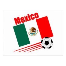 Mexikanisches Fußball-Team Postkarte