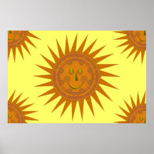 Mexikanisches Kalendersun-Plakat