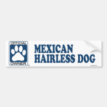 Mexikanisches unbehaartes Hundeblau Autoaufkleber