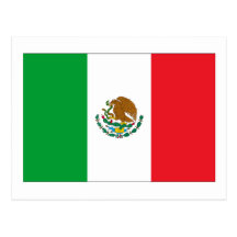 Mexiko-Flagge Postkarten