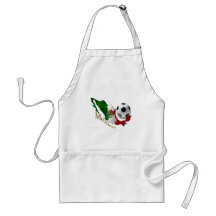 Mexiko-Flaggen-Karten-Fußballfans Futbol Geschenke Schürzen