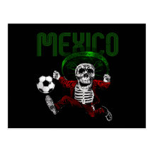 Mexiko-Fußball-EL Tri Futbol über Todesgeschenken  Postkarten