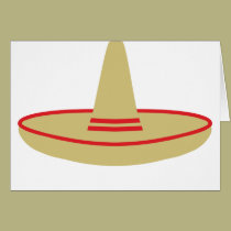 Mexiko-Party Sombrero karten