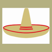 Mexiko-Party Sombrero postkarten