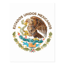 Mexiko - Siegel der estados unidos mexicanos Postkarten