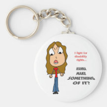 MFH2: ICH KÄMPFE FÜR UNFÄHIGKEITS-RECHTE KEYCHAIN SCHLÜSSELBAND