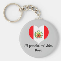 MI patria, MI vida, Peruschlüsselkette Schlüsselanhänger