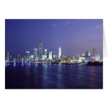 Miami an der Dämmerung Karte