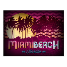 Miami Beach-Postkarte
