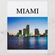 MIAMI Florida Bedruckte Flyer