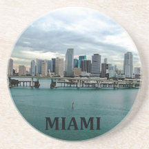 Miami Florida Skyline-Untersetzer