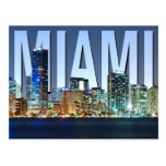 Miami-Skyline-Panorama Postkarten