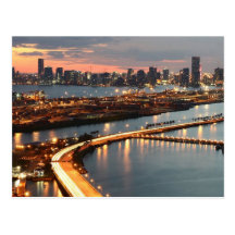 Miami-Skyline Postkarten