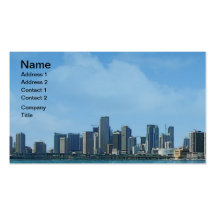 Miami-Skyline Visitenkartenvorlagen