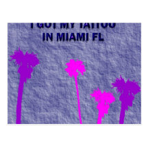 MIAMI-TÄTOWIERUNG POSTKARTEN