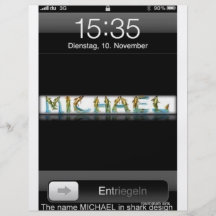 Michael 's iphone-1 bedruckte flyer