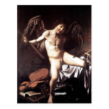 Michelangelo DA Caravaggio Amor als Sieger um 1600 Postkarten
