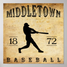 Middletown Ohio Baseball 1872 Plakate