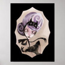 Miezekatze-Maske Plakatdruck