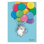 MIEZEKATZE OBEN Geburtstag Grußkarten