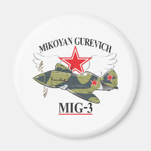 mikoyan mig-3 kühlschrankmagnete