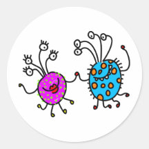 Mikroben-Liebe Sticker