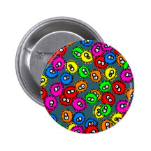 Mikroben-Tapete Button