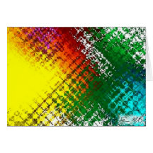 Mikrochip-Regenbogen Grußkarten