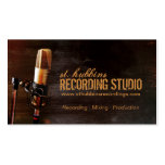 Mikrofon-Musik-Studio-Visitenkarte