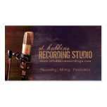 Mikrofon-Musik-Studio-Visitenkarte