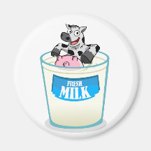 Milch-Bad! Kühlschrankmagnet