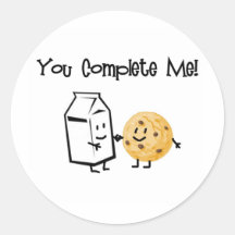 Milch und Plätzchen Sticker