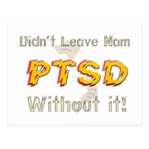 Militär-PTSD humorvolle Postkarte