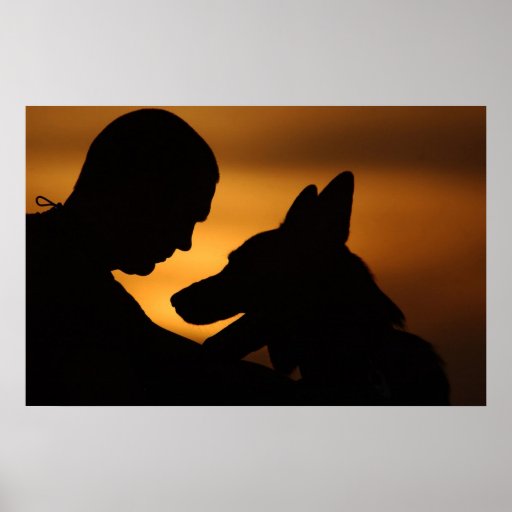 Militärfunktions-Hund Plakatdrucke