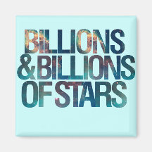 Milliarden und Milliarden Sterne Magnets