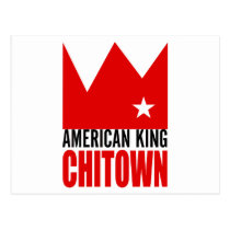 MIMS Postkarte - amerikanischer König der Chi-Stad postkarten