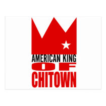 MIMS Postkarte - amerikanischer König der Chi-Stad postkarten