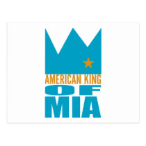 MIMS Postkarte - amerikanischer König von MIA postkarten