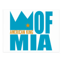 MIMS Postkarte - amerikanischer König von MIA postkarten